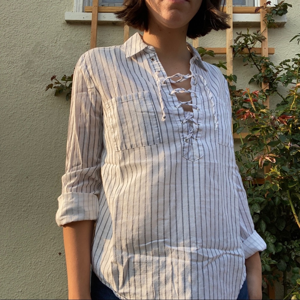 Forever 21 Striped Blouse